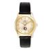 Women's Bulova Gold/Black Florida State Seminoles Stainless Steel Watch with Leather Band