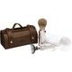 ERBE Shaving Shop Rasiersets Rasier-Set in Ledertasche, Gillette Mach3 Braun