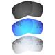 Dynamix Polarized Replacement Lenses For Oakley Holbrook Sunglasses - Multiple Options (Solid Black + Ice Blue + Titanium - Polarized)