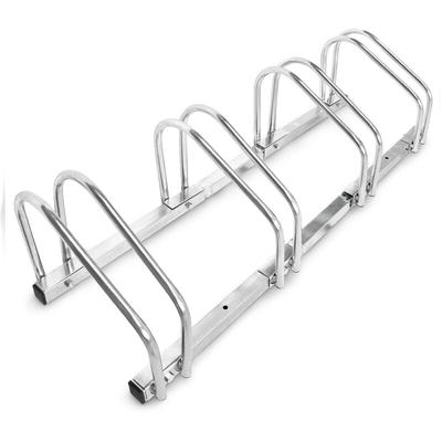 Relaxdays - Fahrradständer, Für 4 Fahrräder, Boden- und Wandmontage, Mehrfachständer, hbt: ca. 26 x