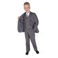 Cinda 5 Piece Boy Suits Boys Wedding Suit Page Boy Party Prom Light Grey 2-3 Years