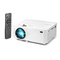 Technaxx Mini Beamer für Outdoor, Haus, Büro - 2W Lautsprecher, 32"-176" Projektionsgröße, 40.000 Stunden LED Lebensdauer, HD, Fernbedienung - Kleiner Projektor mit Multimedia-Player TX-113