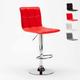 Superstool - Tabouret de bar et cuisine moderne en similicuir design Phoenix Couleur: Rouge