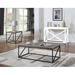 Gracie Oaks Tobey 2 Piece Coffee Table Set Wood/Metal in Black/Brown | 17.75 H x 47.25 W in | Wayfair 14EC83025ABD48B8B4299B9D7EBC9E65