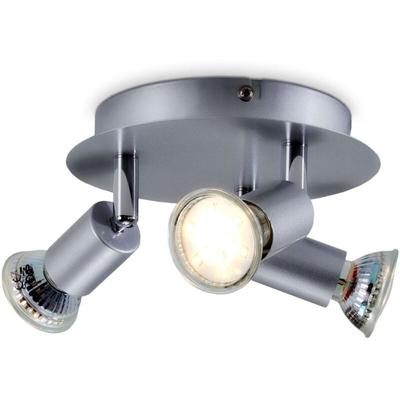B.k.licht - Deckenstrahler - 8,7W, 780lm, led, schwenkbar, GU10, warmweiß, silberfarbig Image