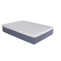 2" (50mm) Deep Visco Memory Reflex Mattress Topper Profile, Egg Shell Crate Box, Orthopaedic, Support, Plain Relief (4ft6, 137cm x 190cm) (Single, with cover)