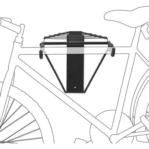 Fahrradhalterung für 1-2 Fahrräder, Fahrradhalter zur Wandmontage max. 50 kg, HxBxT 32 x 30 x 52