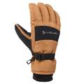 Carhartt Men's WP Waterproof Insulated Glove Cold Weather, Brown/Black, Large