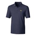 Men's Cutter & Buck Navy Georgia Tech Yellow Jackets Forge Pencil Stripe Polo