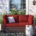 Latitude Run® Larrissa Outdoor Cushion Cover Acrylic, Terracotta in Red | 6 H in | Wayfair CK-HB-BARBADOS-02a-TERRACOTTA