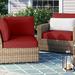 Latitude Run® Larrissa Indoor/Outdoor Cushion Cover Acrylic, Terracotta in Red/Brown | 6 H in | Wayfair CK-HB-BARBADOS-06d-TERRACOTTA