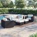 Sol 72 Outdoor™ Bocabec Synthetic Rattan Outdoor Patio Sectional Set (7 Piece Set) by Havenside Home Synthetic Wicker/All | Wayfair