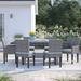 Lark Manor™ Andrick Rectangular 6 - Person 79" Long Outdoor Dining Set w/ Cushions Metal in Gray | Wayfair FD8747BC034749B1A108634521CC32D4