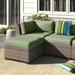 Wade Logan® Basden Indoor/Outdoor Cushion Cover Acrylic in Pink/Green | 6 H in | Wayfair CK-FLORENCE-06f-CILANTRO