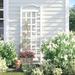 Winston Porter Arrya Vinyl Lattice Panel Trellis Vinyl in White | 76 H x 28 W x 2 D in | Wayfair 806A70A93DA544B6A487D3F2C7025FCF