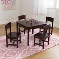 KidKraft Farmhouse Solid Wood Square Play Table & Chair Set Wood in Brown | 19 H x 23.6 W in | Wayfair 21453