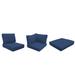 Latitude Run® Larrissa Indoor/Outdoor Cushion Cover Acrylic in Blue/Brown | 6 H in | Wayfair CK-BARBADOS-10b-NAVY