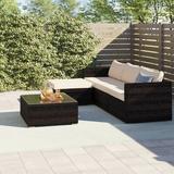 Ebern Designs Josselyn 2 Piece Rattan Sectional Seating Group w/ Cushions Synthetic Wicker/All - Weather Wicker/Wicker/Rattan | Outdoor Furniture | Wayfair