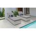 Beachcrest Home™ Bannister Reclining Chaise Lounge Set w/ Cushions Wicker/Rattan in Gray | 16 H x 31 W in | Outdoor Furniture | Wayfair