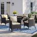 Sol 72 Outdoor™ Gather Outdoor Patio Dining Set Wicker/Rattan | 34.5 H x 24.5 W x 25.5 D in | Wayfair 8BBEEE594A454E349CD06B24FA13BE36