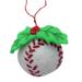 The Holiday Aisle® Baseball Felt Ornament Hanging Figurine Fabric in Green/Red | 2.5 H x 2.5 W x 1 D in | Wayfair 4FE12B6482274E97A4BE39CBF2A07B05
