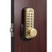 Lockey USA Mechanical Keyless Deadlocking Spring Latch Lock | 5 H x 1.5 W in | Wayfair M230-SB