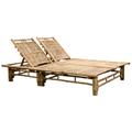 Chaise longue pour 2 personnes Bambou - Vidaxl