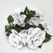 House of Hampton® Flower Candle Ring Roses Floral Arrangement Polyester | 9 H x 9 W x 5 D in | Wayfair 708E2AC820A8412BA475C26254DA8053