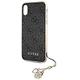 Original Guess - Buch Case Tasche Cover Charms Book Case 4G para iPhone Xr - grau