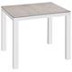 Best Houston 90x90 cm Weiss/Silber Esstisch, Gartentisch, Tisch, Aluminium