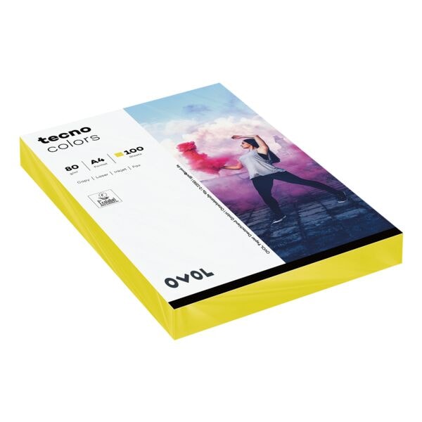 tecno Farbige Papiere »Rainbow / tecno Colors« gelb Image