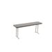 Dynalite Rectangular Folding Table Plastic/Resin/Metal in Gray AmTab Manufacturing Corporation | 29 H x 60 W x 18 D in | Wayfair TT185DL