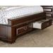 Charlton Home® Perera Storage Sleigh Bed Wood in Brown | 54 H x 80.75 W x 91.75 D in | Wayfair 92E8DAA1A7EE43B2A029F1669F2BB22C
