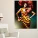 East Urban Home Portrait 'Sensual Woman in Yellow Dress' Graphic Art Canvas | 40" H x 30" W x 1.5" D | Wayfair EAAE7948 39319525