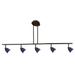 Latitude Run® Alberto 5-Light Track Kit, Steel in Brown | 5.5 H x 11 D in | Wayfair LATT1437 34874108