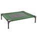Petmaker Portable Indoor/Outdoor Elevated Dog Cot Bed w/ Non-Slip Feet & Carrying Case Polyester in Green | 7 H x 30 W x 24 D in | Wayfair M320366