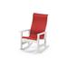 Telescope Casual Leeward MGP Sling Supreme Rocking Outdoor Chair Plastic/Resin/Sling in White | 44 H x 29 W x 31 D in | Wayfair 955601D01