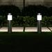 Pure Garden Low Voltage Solar Powered Integrated LED Metal Bollard Light Pack Metal in Gray | 15 H x 2.5 W x 2.5 D in | Wayfair M150235