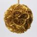 The Party Aisle™ Pomander Kissing Ball Rose Flower Silk in Blue/Yellow | 10" H x 10" W x 10" D | Wayfair 9397425C33AE4D6CADC82B8A3BD19DB8