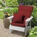Bayou Breeze Outdoor Adirondack Chair 2.25" Cushion Polyester in Red/Brown | 2.25 H x 20 W in | Wayfair F1432E6C9007486C87C57B1824B4520A