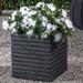 Wrought Studio™ Parkridge Concrete Planter Box Concrete in Black | 11.25 H x 10.75 W x 10.75 D in | Wayfair D85C1C0419924B62817F77AF78068DE3