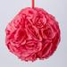 The Party Aisle™ Pomander Kissing Ball Rose Flower Silk in Red/Pink/Blue | 10" H x 10" W x 10" D | Wayfair 3298170DCB664492854CFF4C35E565F9