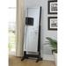 Darby Home Co Burslem Free Standing Jewelry Armoire w/ Mirror Manufactured Wood in Black | 57 H x 20.75 W x 15 D in | Wayfair
