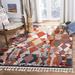 Orange/White 60 x 0.24 in Indoor Area Rug - World Menagerie Boothby Abstract Orange/Beige Area Rug Polyester/Cotton | 60 W x 0.24 D in | Wayfair