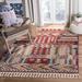 Red/White 96 x 0.24 in Indoor Area Rug - World Menagerie Bontrager Southwestern Cream/Red Area Rug Polyester/Cotton | 96 W x 0.24 D in | Wayfair