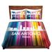 East Urban Home City II San Antonio Texas Duvet Cover Set Microfiber in Indigo/Red/Yellow | 1 Twin Duvet Cover + 1 Standard Sham | Wayfair