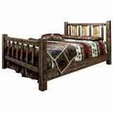 Loon Peak® Homestead Collection Pine Bed Wood in White | 47 H x 66 W x 94 D in | Wayfair E9DD5339FAEE49D79D8F07D24352ADB2