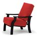 Telescope Casual St. Catherine Deep Patio Chair w/ Cushions Plastic in Black | 36.25 H x 30 W x 35.25 D in | Wayfair KK7801A01
