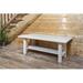 Loon Peak® Homestead Collection Coffee Table Wood in White | 18 H x 48 W x 24 D in | Wayfair C901094863C143FE852A40587CB095BD