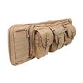 LUVODI Double Rifle Case 42 Inch Soft Padded Tactical Carbine Gun Bag Pistol Airsoft Sniper Shotgun Long Gun Backpack Firearm Military Transportation Lockable Carry Bag with Magazine Pockets